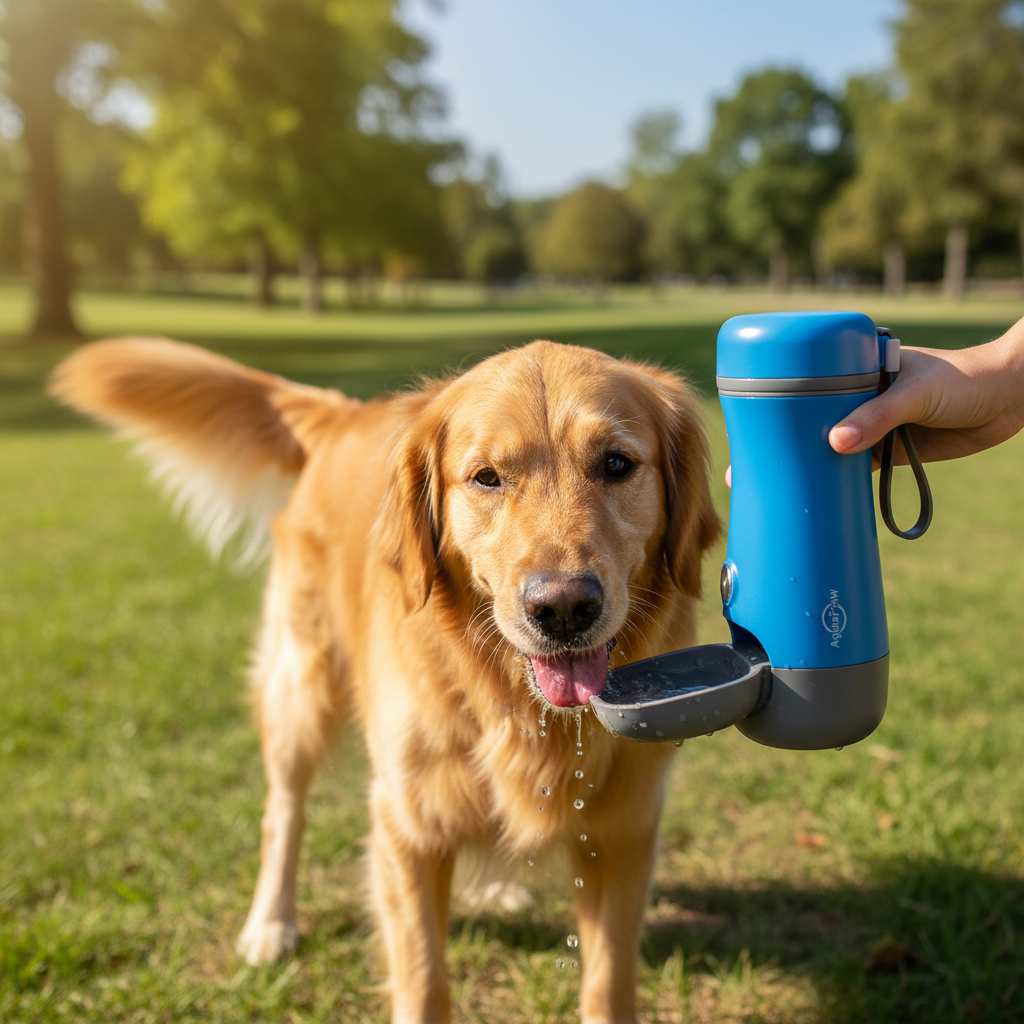 Portable pet water bottle